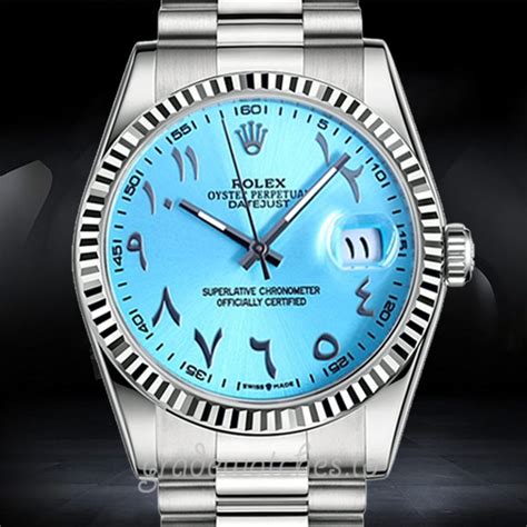 rolex silver with blue face|rolex 41mm tiffany blue.